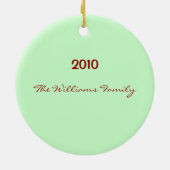 クリスマスは木のオーナメントを言い表わします セラミックオーナメント (裏面)
