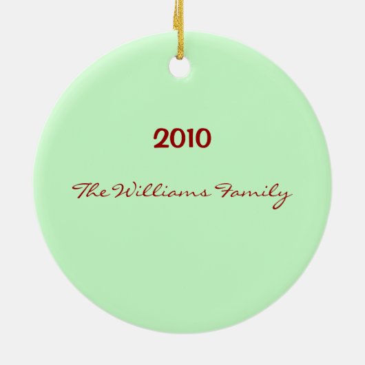 クリスマスは木のオーナメントを言い表わします セラミックオーナメント (裏面)