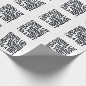 クリスマスは木の下に横たわるクリスマス ラッピングペーパー (角)