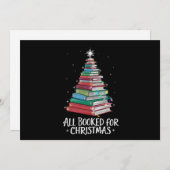 クリスマスは本でいっぱい！図書館員のためのX'ma本好きな人 シーズンカード (正面/裏面)