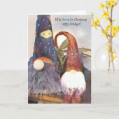 クリスマスは格言だ!ハッピーホリデー! カード (黄色い花)