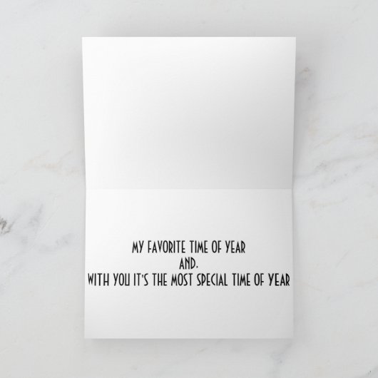 クリスマスは特別/一年中クリスマスドギー シーズンカード (内部)