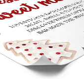 クリスマスは甘い混乱ベビーシャワーゲームを推測 ポスター (角)