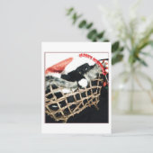 クリスマスは真っ黒だ ポストカード (スタンド正面)