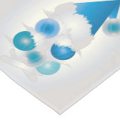 クリスマスは真珠と青 ショートテーブルランナー (コーナー)