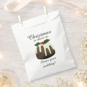 クリスマスは短いので、あなたのプリン引用文 フェイバーバッグ (クリップ留めされた状態)