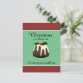 「クリスマスは短いので、プリンを味わいなさい!」 シーズンポストカード (スタンド正面)