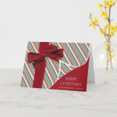 クリスマスは私たちの友人にギフト大きな弓カード カード (黄色い花)