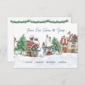 クリスマスは私たちの家からあなたの囲いカードに エンクロージャーカード (正面/裏面)