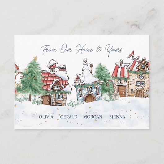 クリスマスは私たちの家からあなたの囲いカードに エンクロージャーカード (正面)