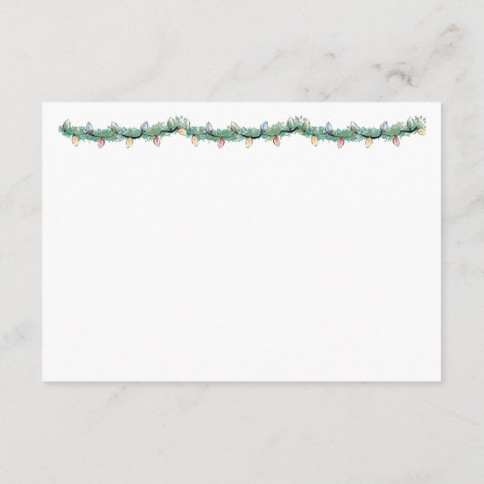 クリスマスは私たちの家からあなたの囲いカードに エンクロージャーカード (裏面)