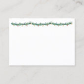 クリスマスは私たちの家からあなたの囲いカードに 名刺 (裏面)