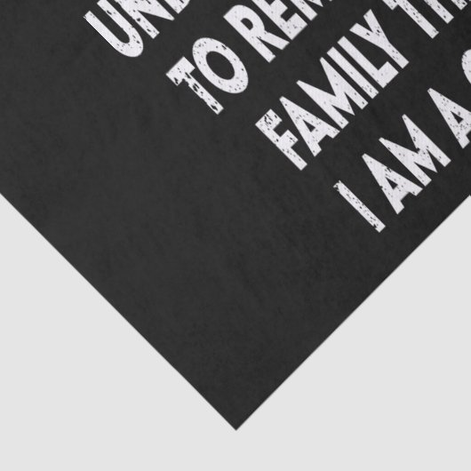 クリスマスは私の家族を思い出させる私はギフトおもしろい引用文 薄葉紙 (詳細)