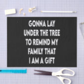 クリスマスは私の家族を思い出させる私はギフトおもしろい引用文 薄葉紙 (クラフト)