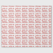 クリスマスは私を幸せにする ラッピングペーパー (フラット)