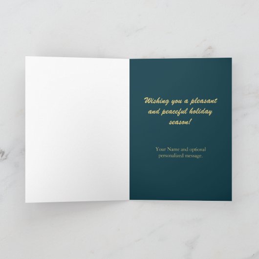 クリスマスは私達のハートを、子犬の子ネコ一緒に持って来ます シーズンカード (内部)