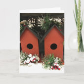 クリスマスは空気の中にあり、願いは進行中 カード (正面)