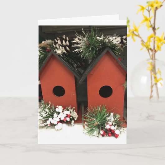 クリスマスは空気の中にあり、願いは進行中 カード (黄色い花)