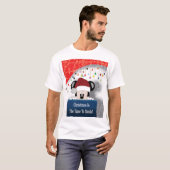 クリスマスは笑顔の季節 ティーシャツ Tシャツ (正面フル)