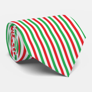 クリスマスは縞で飾ります ネクタイ