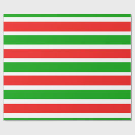 クリスマスは縞で飾ります ラッピングペーパー