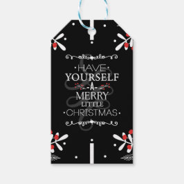 クリスマスは自分自身を持っている…レッドベリーの休日 ギフトタグ