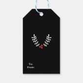 クリスマスは自分自身を持っている…レッドベリーの休日 ギフトタグ (裏面)