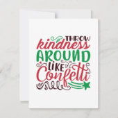 クリスマスは親切にする サンキューカード (正面)