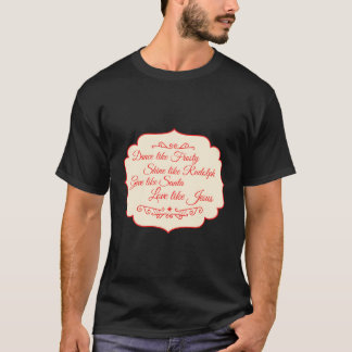 クリスマスは輝き霜の降りたのようにダンスRudolph Love Lik Tシャツ