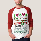 クリスマスは醜いおもしろいクリスマスを積み込んでいる Tシャツ (正面)