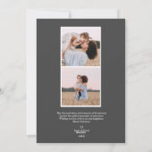 クリスマスは金ゴールド |アイボリーモダン縦写真 シーズンカード (裏面)