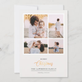 クリスマスは金ゴールド |アイボリーモダン4連休 シーズンカード