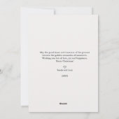 クリスマスは金ゴールド |グレーエレガント4フォトホリデー シーズンカード (裏面)