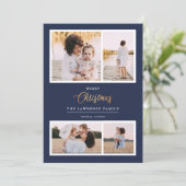 クリスマスは金ゴールド |ネイビエレガントー4連休 シーズンカード (スタンド正面)