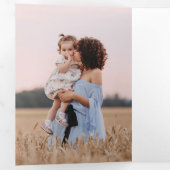 クリスマスは金ゴールド | NAVY 5フォト数々のギャラリー 三つ折り招待状 (内部最初)