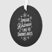 クリスマスは雪の結晶のように優しさを広めるクリスマス オーナメント (正面)