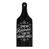 クリスマスは雪の結晶のように優しさを広めるクリスマス カッティングボード (正面)