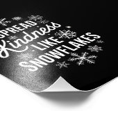 クリスマスは雪の結晶のように優しさを広めるクリスマス フォトプリント            (角)