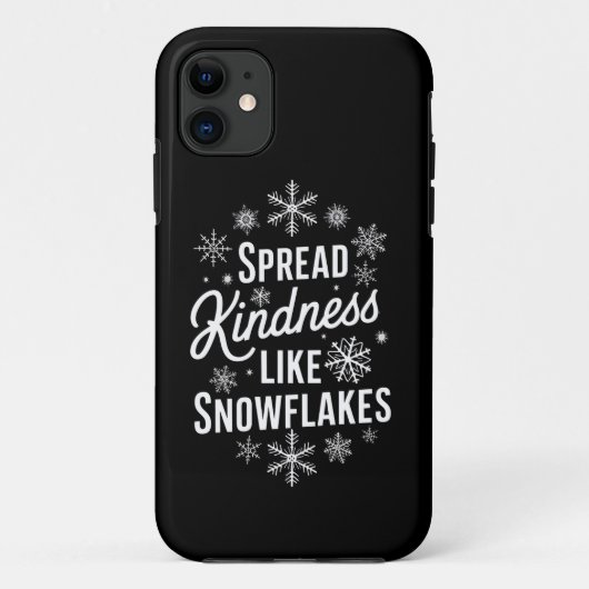 クリスマスは雪の結晶のように優しさを広めるクリスマス Case-Mate iPhoneケース (裏面)