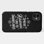 クリスマスは雪の結晶のように優しさを広めるクリスマス Case-Mate iPhoneケース (裏面(横))