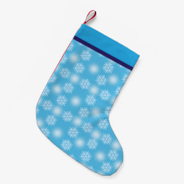 クリスマスは雪の結晶を夢見る スモールクリスマスストッキング