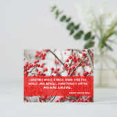 クリスマスは魔法の細い棒の郵便はがきを振ります シーズンポストカード (スタンド正面)