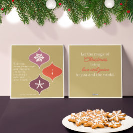 「クリスマスは魔法」ミッドセンチュリークリスマスカード シーズンカード