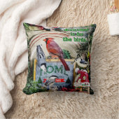 クリスマスは鳥の装飾用クッション クッション (ブランケット)