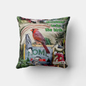 クリスマスは鳥の装飾用クッション クッション (裏面)