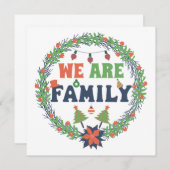 クリスマスは「家族だ 招待状 (正面/裏面)