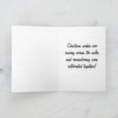 クリスマスは、家族や友人に何マイルもの間、希望を与える シーズンカード (内部)