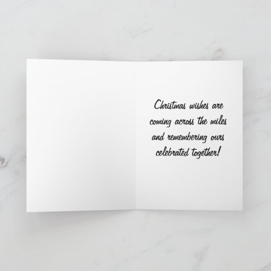 クリスマスは、家族や友人に何マイルもの間、希望を与える シーズンカード