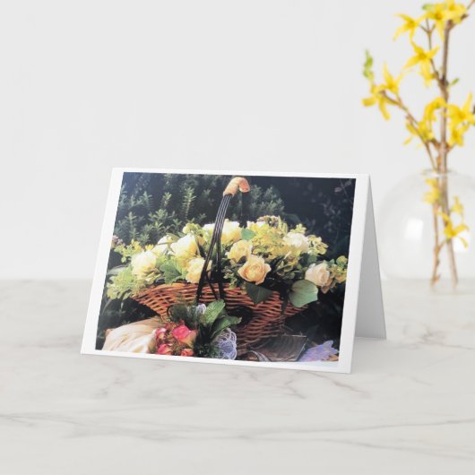 クリスマスは「思い出」を作る季節 カード (黄色い花)