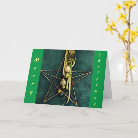 クリスマスは「思い出」を作る時だ カード (黄色い花)